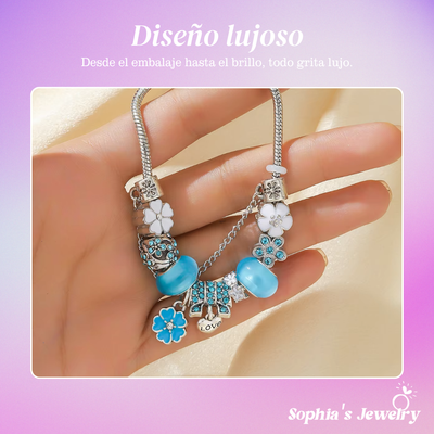 Elara | Jardín Crepuscular | Pulsera de Plata