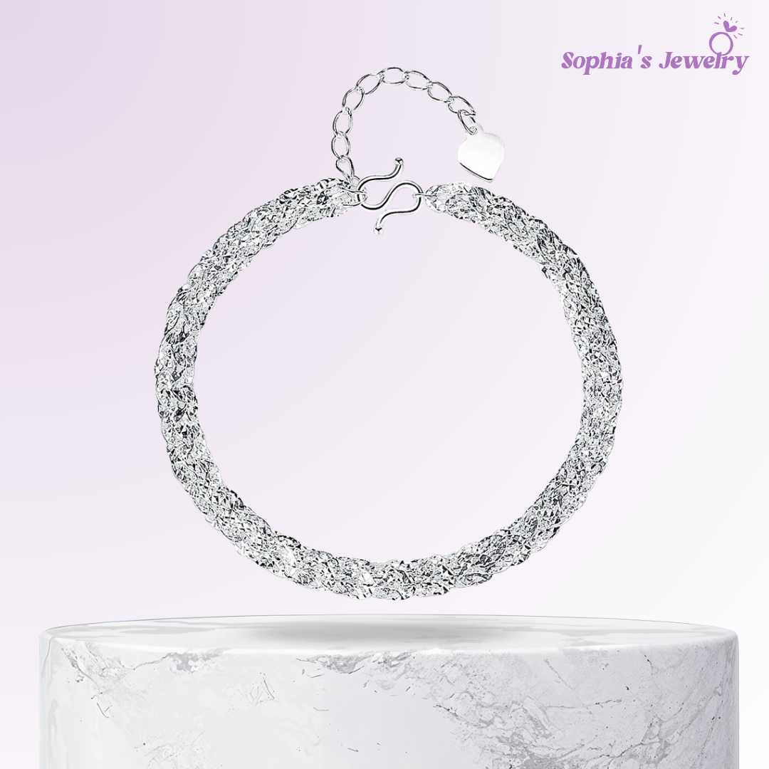 Edén | Cola de Fénix Minimalista | Pulsera de Plata