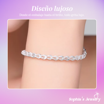 Edén | Cola de Fénix Minimalista | Pulsera de Plata