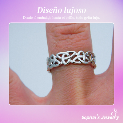 Daliah | Nudo de la Trinidad | Anillo de plata