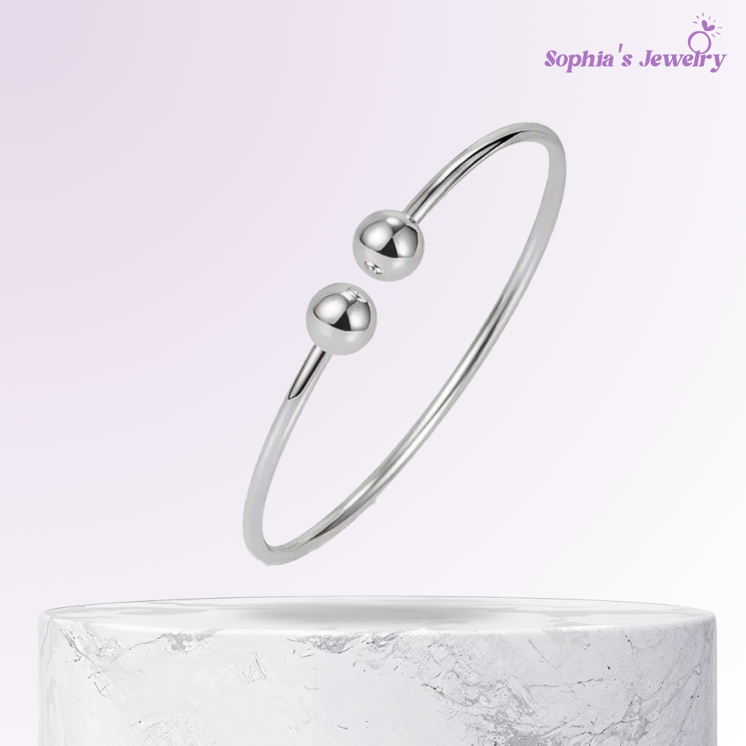 Noemi | Doble Bola Versátil | Pulsera de Plata