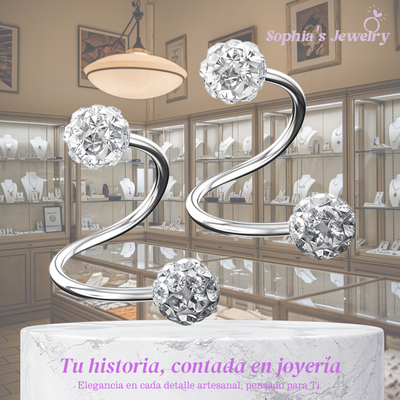 Luna | Elegante espiral | Pendientes de plata