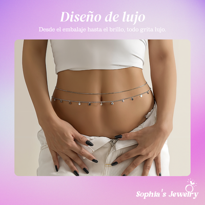 Natalie | Cadena Corporal de Plata con Glamour Sin Esfuerzo