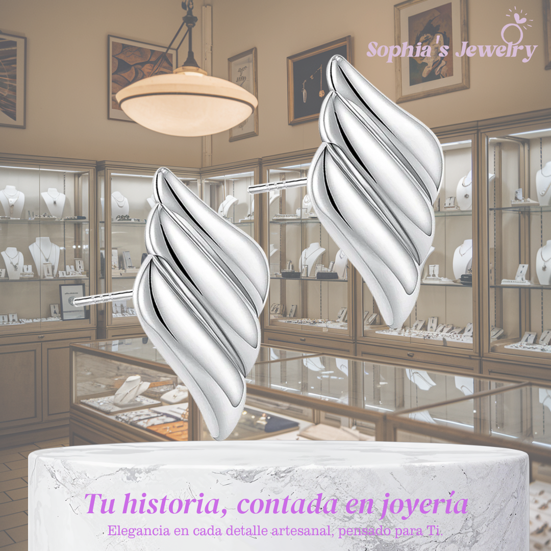 Klara | Giro Brillante | Pendientes de Plata