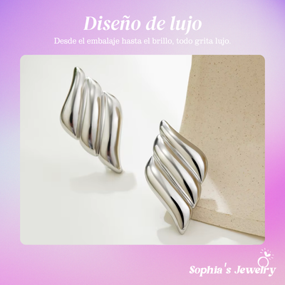 Klara | Giro Brillante | Pendientes de Plata