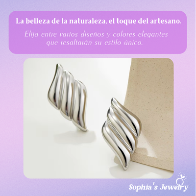 Klara | Giro Brillante | Pendientes de Plata