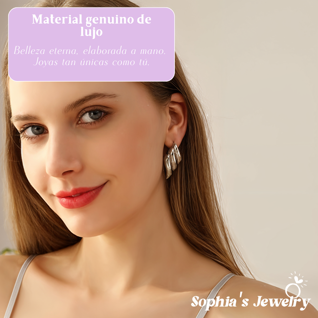 Klara | Giro Brillante | Pendientes de Plata