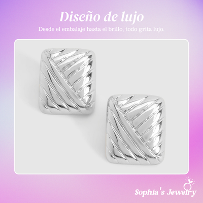 Lina | Pendientes de plata con brillo cotidiano