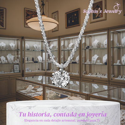 Celeste | Chispa vintage | Collar de plata