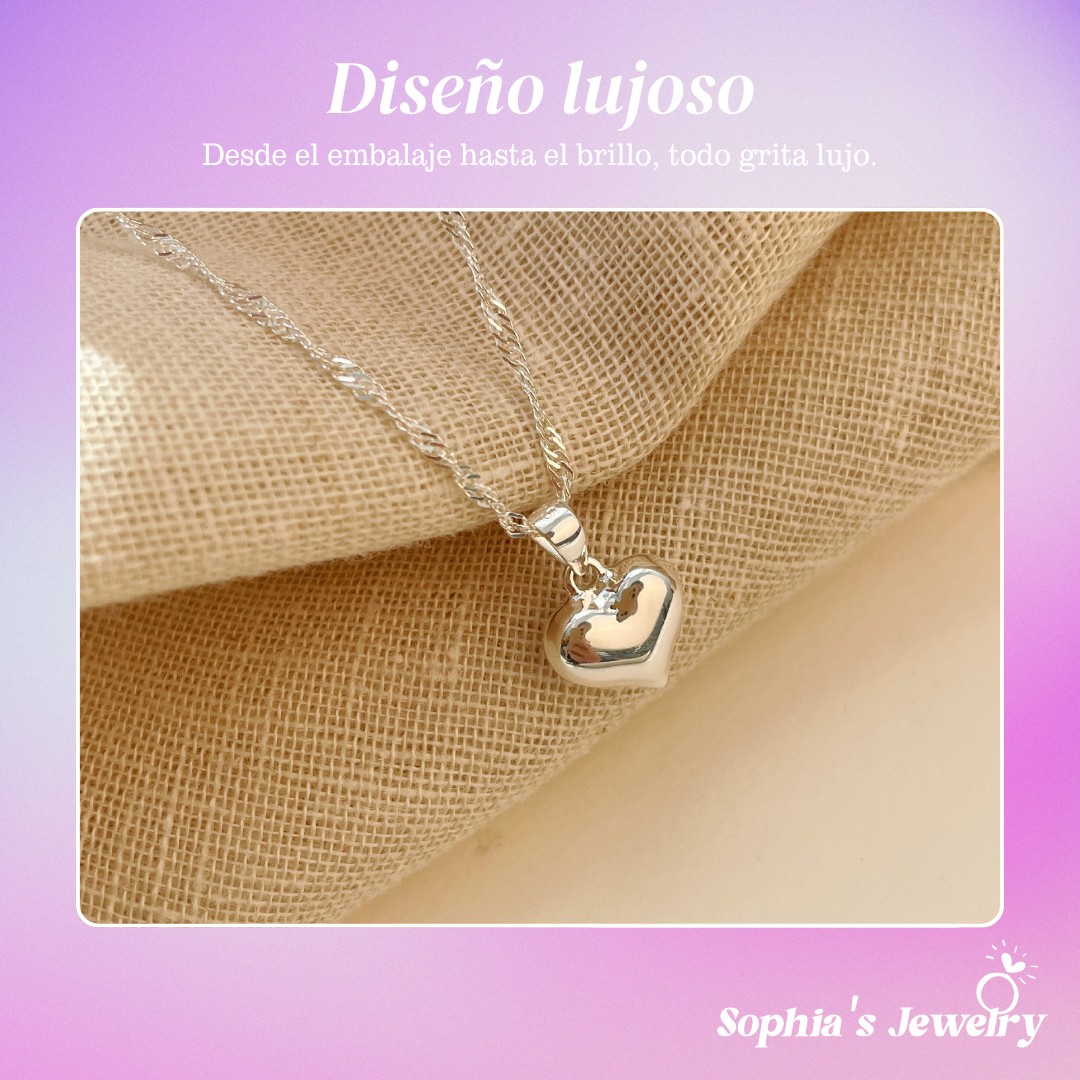 Liora | Charm Heartlight | Collar de plata