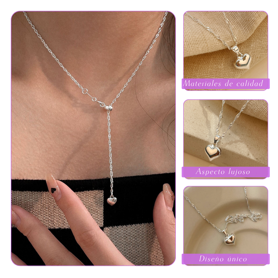 Liora | Charm Heartlight | Collar de plata