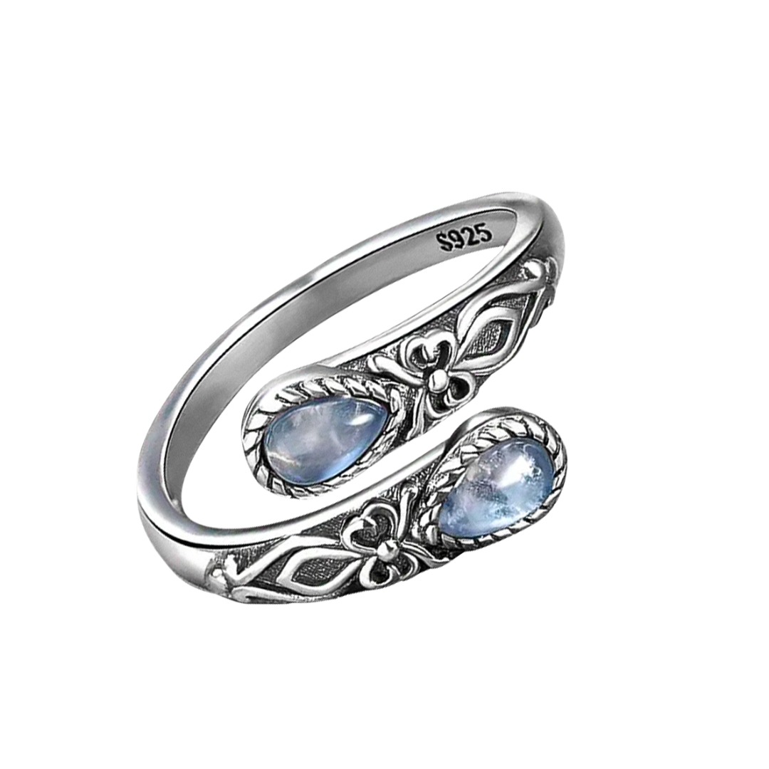 Celina | Charm de luna | Anillo de plata