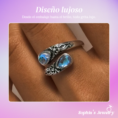 Celina | Charm de luna | Anillo de plata