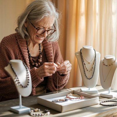 Maya | Susurro del Océano | Collar de Perlas Naturales