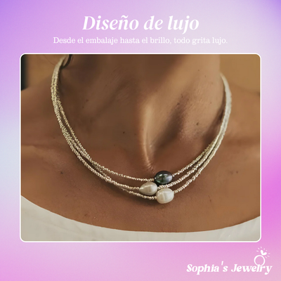 Maya | Susurro del Océano | Collar de Perlas Naturales