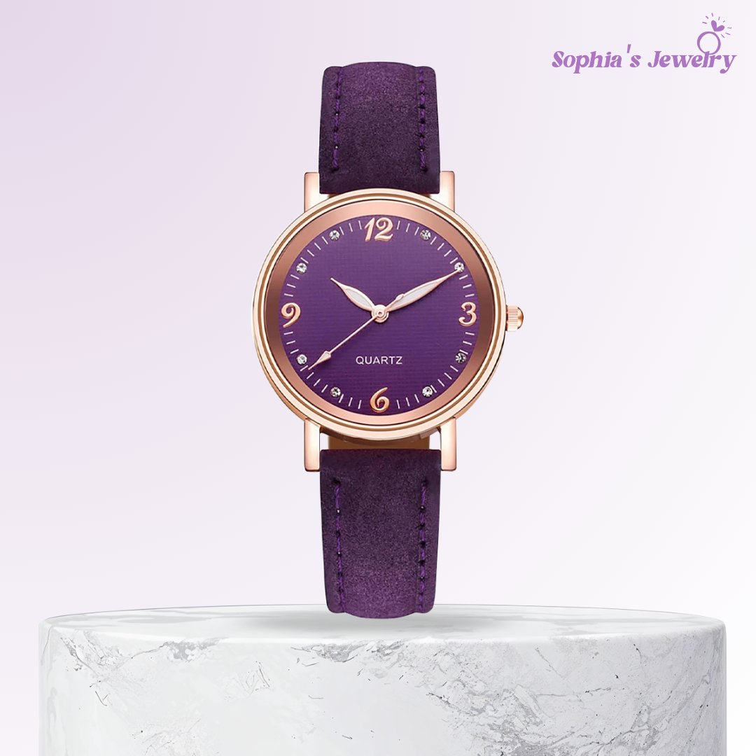 Elizabeth | Reloj clásico para mujer con correa de cuero
