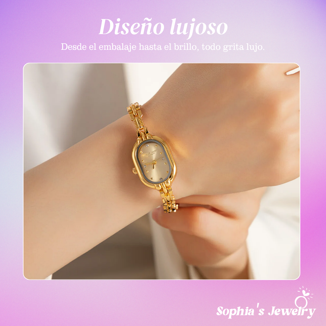 Madeline | Reloj clásico dorado para mujer