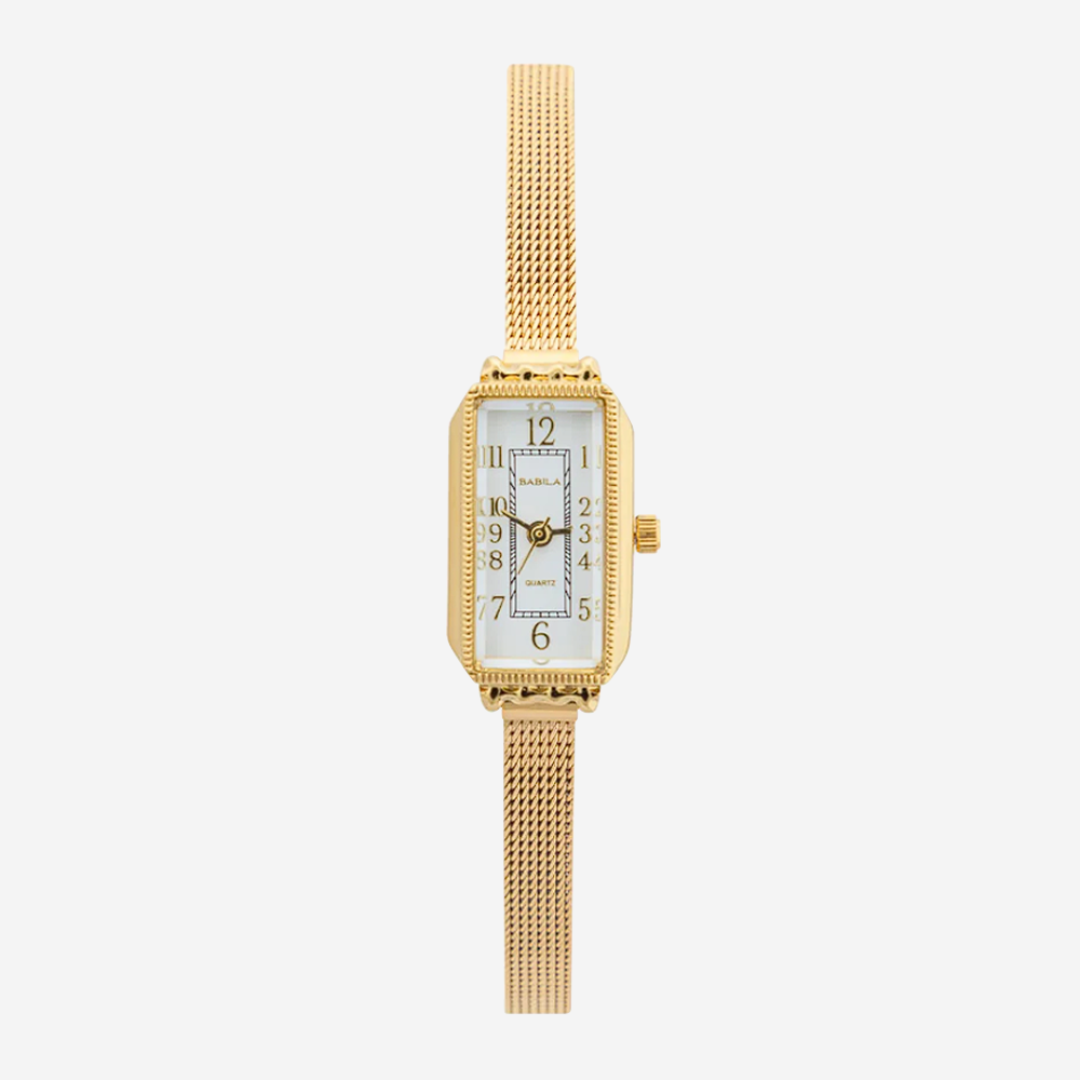 Celina | Reloj de malla para mujer con esfera rectangular