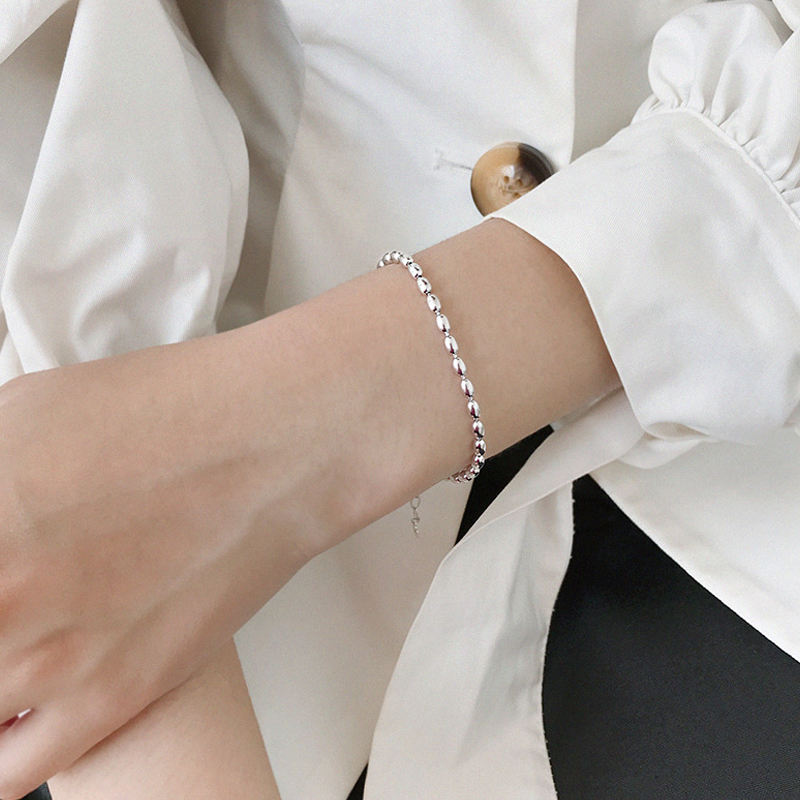 Vera | Sofisticadas cuentas redondas | Pulsera de plata