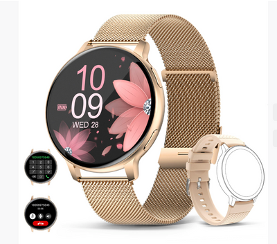 Viona | Reloj inteligente redondo resistente al agua con seguimiento de actividad física y salud