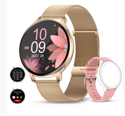 Viona | Reloj inteligente redondo resistente al agua con seguimiento de actividad física y salud